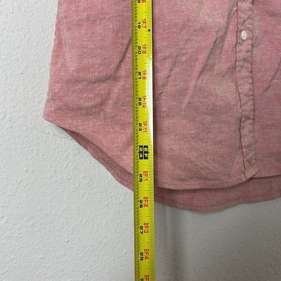 Theory Yarine Azalea Melange Linen Blend Sleeveless Button Down Top size Small - Picture 9 of 11